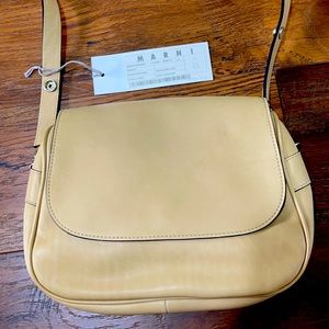 Marni calf leather shoulder bag
